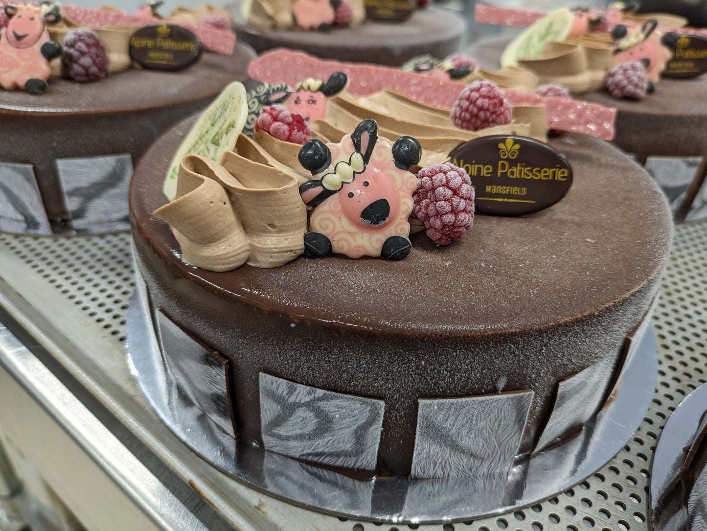 Chocolate and Raspberry Mousse Bespoke Cake