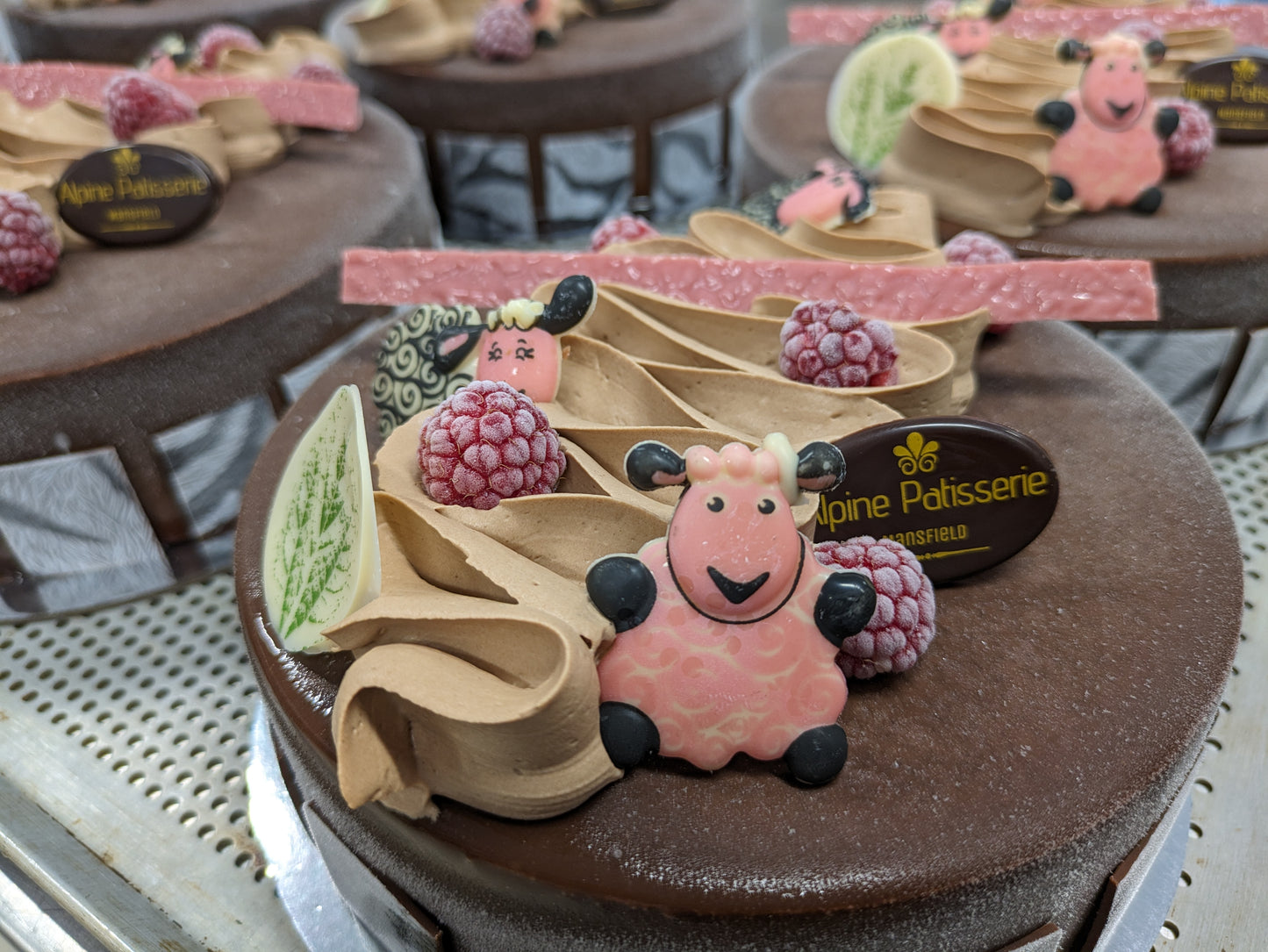 Chocolate and Raspberry Mousse Bespoke Cake