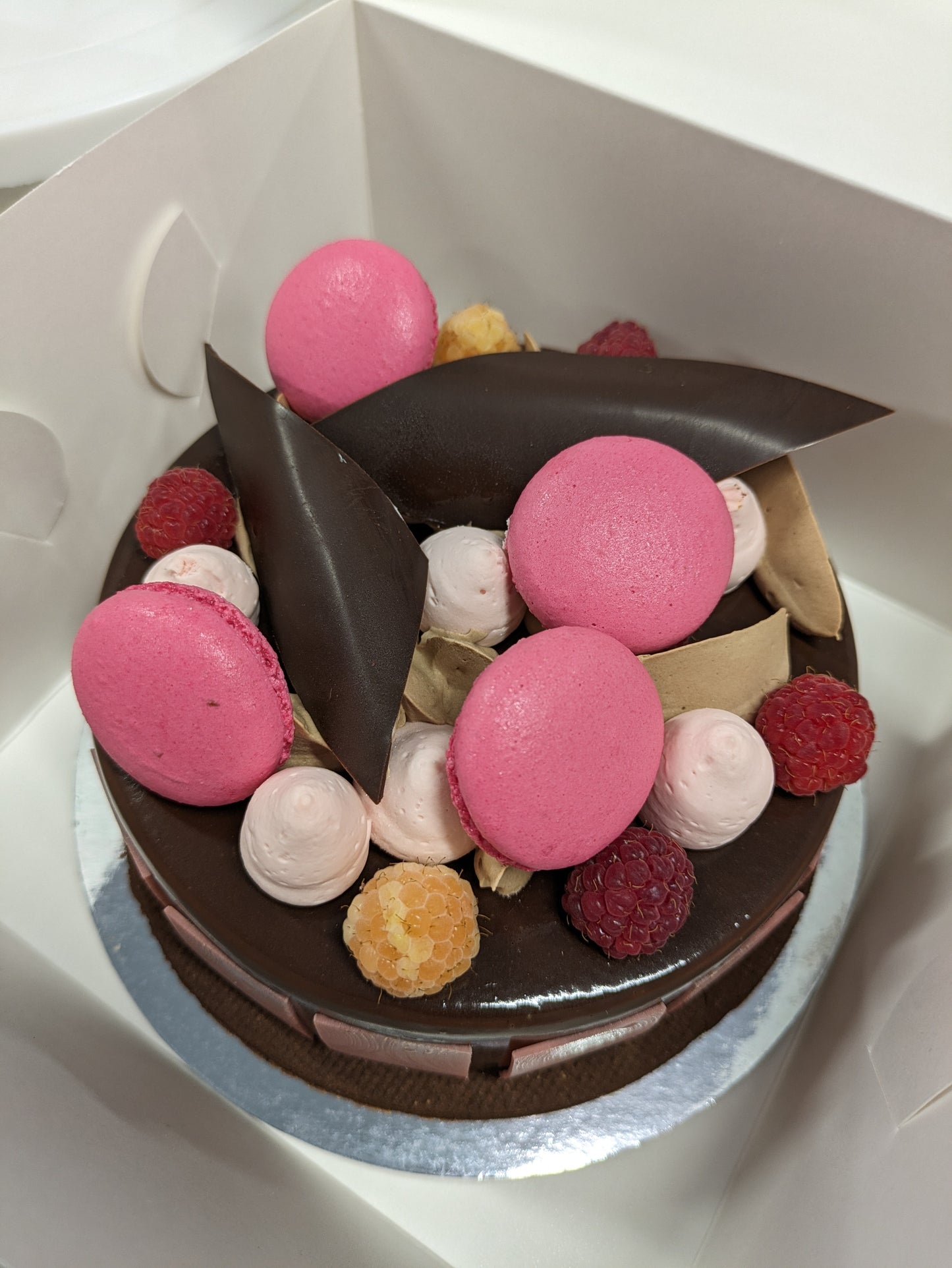 Chocolate and Raspberry Mousse Bespoke Cake